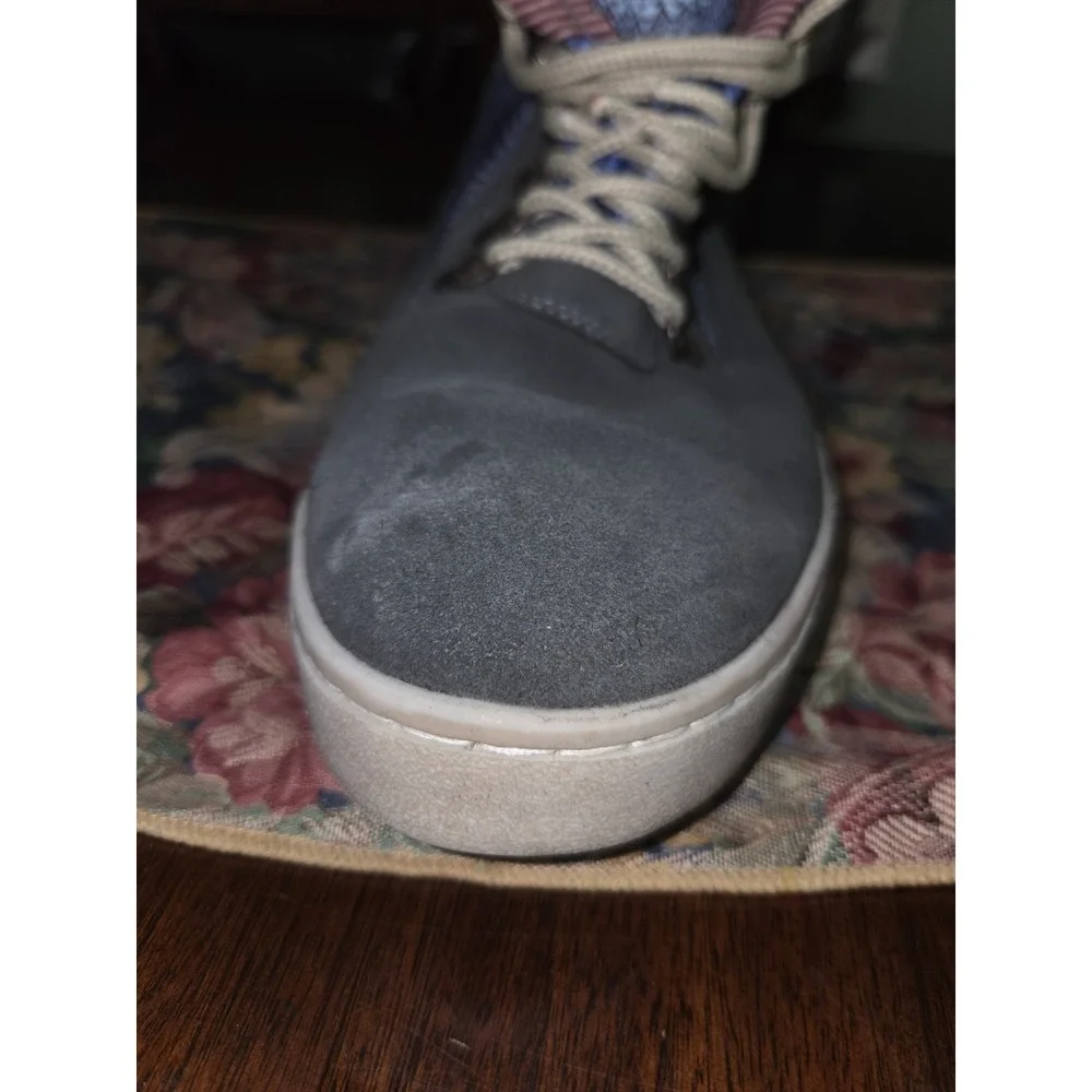 Inkkas Bald Eagle Camping Boot Men's 11 Women's 13 Gray Suede Shoes High Top